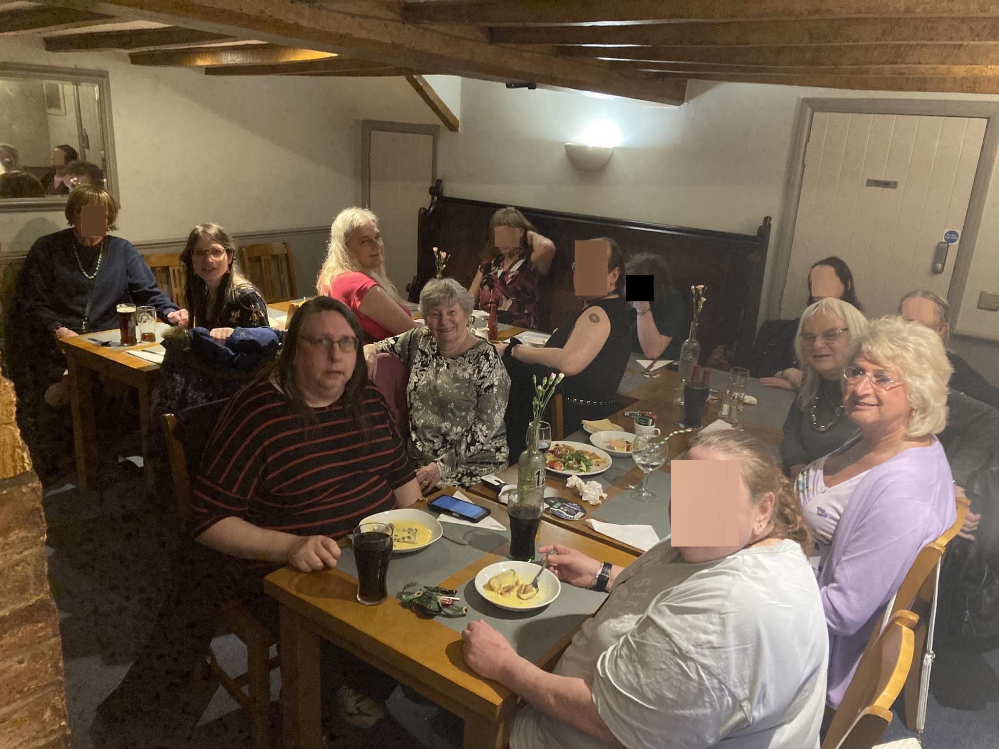 April Dining Club at the White Horse, Milton