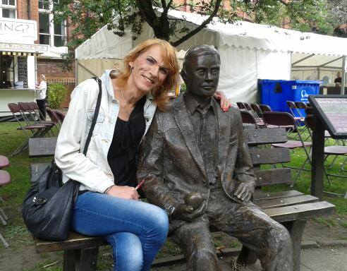 Michelle with Alan Turing